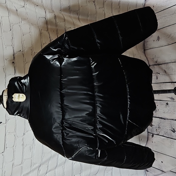 Adidas Ski Chic Cropped Puffer Jacket Black/Cream Size Medium - Picture 5 of 10